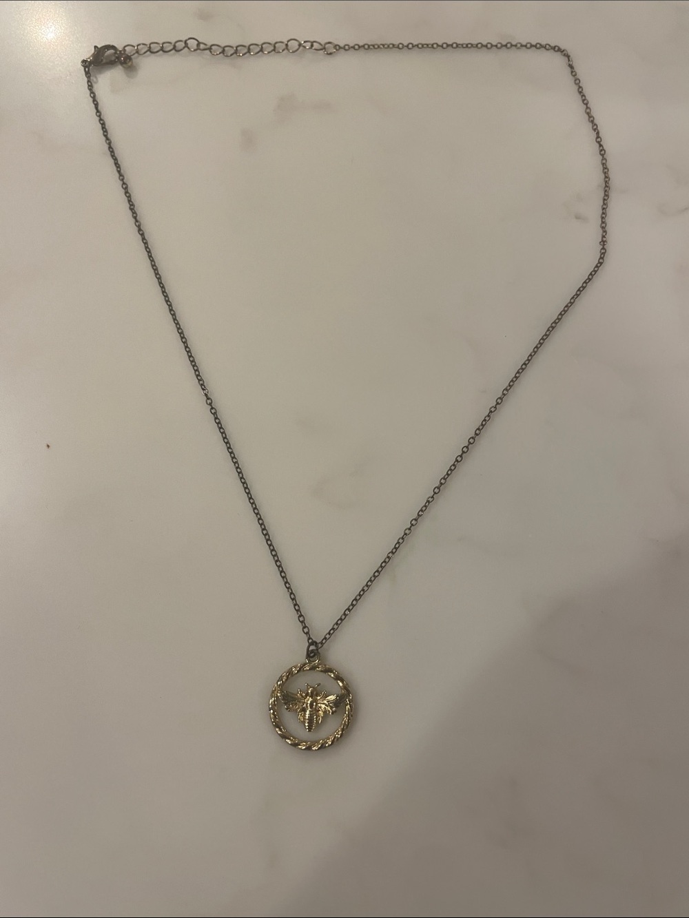 Gold Bee Pendant Necklace - Women Jewelry